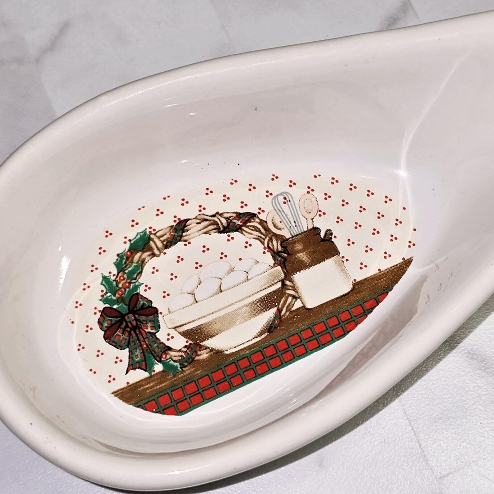 Ceramic Spoon Rest Christmas Is Homemade 1988 House of‎ LLoyd Taiwan
